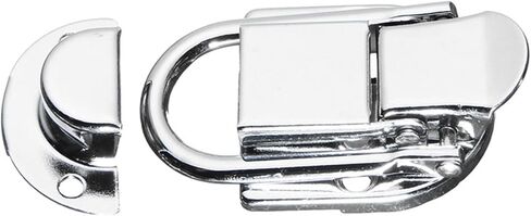 قفل بمزلاج الأمتعة الغيتار الموسيقية عربة الطيران زر عقدة Drawbolt إغلاق مزلاج لصناديق خشبية الهواء الحديد الفضة in Kuwait