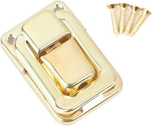 Latch Lock Retro Jewelry Chest Gift Wine Wooden Box Case Toggle Latch Suitcase Hasp Leather Bag Handbag Purse Closure Lock Hardware in Saudi Arabia