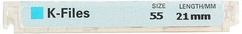 6022 Endo Hand K-File، مستدق 0.02 مم، طول 21 مم، من الفولاذ المقاوم للصدأ، مقاس 55 طرف، أحمر، عبوة من 6 قطع in Saudi Arabia