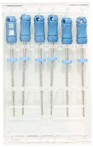 6077 Endo Hand K-File، مستدق 0.02 مم، طول 25 مم، من الفولاذ المقاوم للصدأ، مقاس 60 طرف، أزرق (عبوة من 6 قطع) in Saudi Arabia