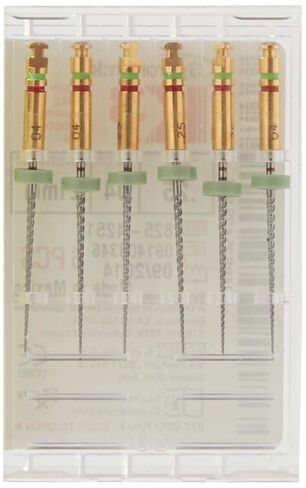 825-4251 K3 NiTi Endo File, 0.04 mm Taper, Green Taper, 25 Tip Size, Red Tip Color, Nickel-Titanium, 21 mm Length (Pack of 6) in Saudi Arabia