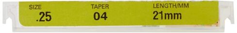 825-4251 K3 NiTi Endo File, 0.04 mm Taper, Green Taper, 25 Tip Size, Red Tip Color, Nickel-Titanium, 21 mm Length (Pack of 6) in Saudi Arabia