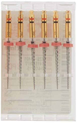 825-6401 K3 NiTi Endo File، مستدق 0.06 مم، مستدق برتقالي، حجم طرف #40، لون طرف أسود، نيكل تيتانيوم، طول 21 مم (عبوة من 6 قطع) in Saudi Arabia