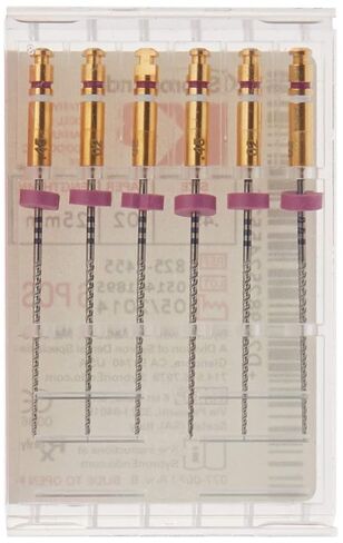 825-2455 K3 NiTi Endo File، مستدق 0.02 مم، مستدق وردي، حجم 45 طرف، لون طرف أبيض، نيكل تيتانيوم، طول 25 مم (عبوة من 6 قطع) in Saudi Arabia