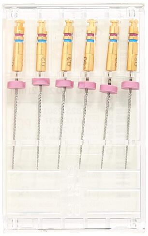 825-2301 K3 NiTi Endo File، مستدق 0.02 مم، مستدق وردي، حجم 30 طرف، لون طرف أزرق، نيكل تيتانيوم، طول 21 مم، عبوة من 6 قطع in Saudi Arabia