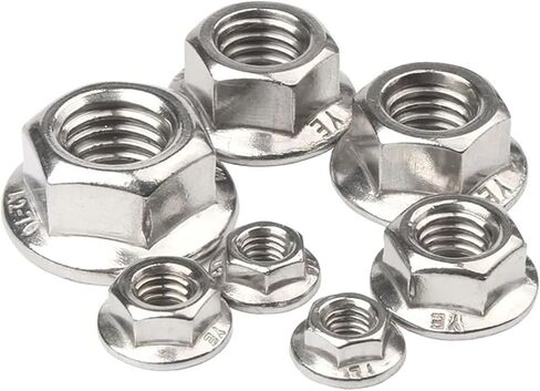 Lock nuts, Hexagon s M3 M4 M5 M6 M8 M10 M12 M16 M20 304 Stainless Steel Pinking Automatic Locking Nut DIN6923 Serrated Spinlock(M20 X 1pcs) in Saudi Arabia