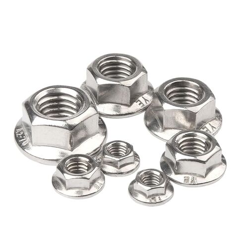 304 الفولاذ المقاوم للصدأ طقطقة قفل أوتوماتيكي صامولة مسننة سبينلوك (M8 × 10 قطعة) in Kuwait