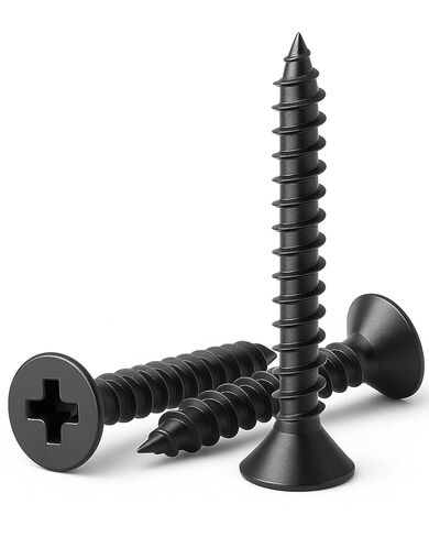 مسامير خشب IMSCREWS #10 × 1/2 بوصة سوداء من الفولاذ المقاوم للصدأ 304، 50 قطعة، براغي فيليبس ذات رأس مسطح لمفصلات الخزانة، لمسة نهائية سوداء طبيعية مقاومة للصدأ in Saudi Arabia
