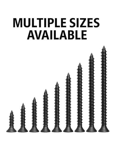 مسامير خشب IMSCREWS #10 × 1/2 بوصة سوداء من الفولاذ المقاوم للصدأ 304، 50 قطعة، براغي فيليبس ذات رأس مسطح لمفصلات الخزانة، لمسة نهائية سوداء طبيعية مقاومة للصدأ in Saudi Arabia