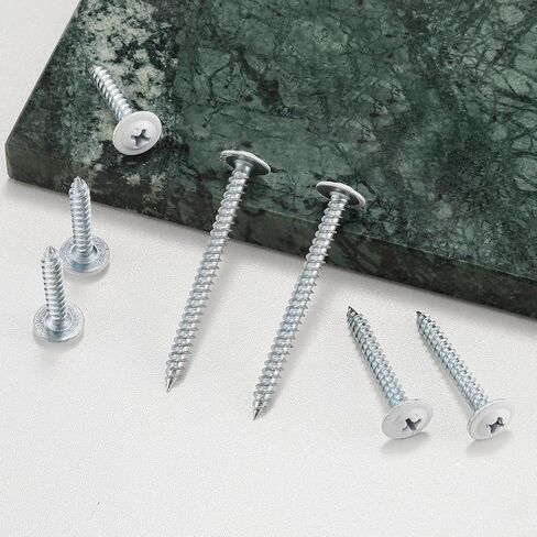 #8 x 3/4" Wood Screw (410Pcs) 2lb. White Head Alloy Steel Standard Thread Phillips Truss Head Fast Self Tapping in Saudi Arabia