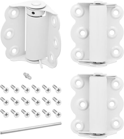 مجموعة مفصلات زنبركية لباب الشاشة من Nuk3y، مقاس 2-3/4 بوصة، تتضمن المجموعة مفصلتين ذاتية الإغلاق ومفصلة ذاتية الإغلاق قابلة للتعديل. (أسود) in Kuwait