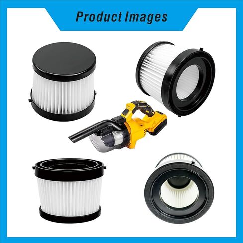 Suitable for DeWalt DCV501HB 20V DCV5011H Air Filter Replacement, Pack of 4 in Saudi Arabia