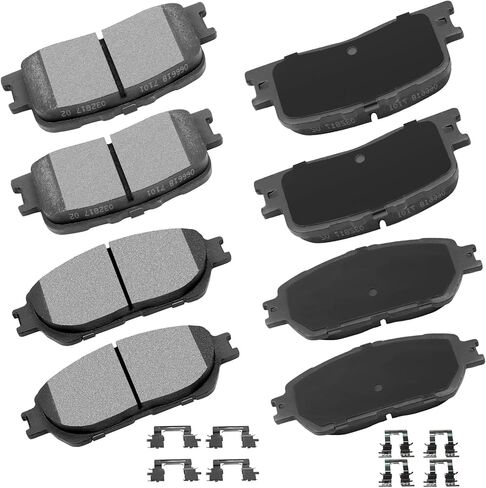 Front Rear Ceramic Brake Pads Kits 8pcs fit for 2002-2003 for Lexus ES300,2004-2006 for Lexus ES330,2005-2006 for Toyota for Camry in Saudi Arabia