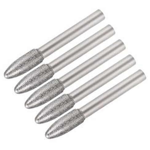 #US Burrs Grinding Drill Bits 1/4-Inch Shank 8mm Tapered 150 Grit 5Pcs in Saudi Arabia