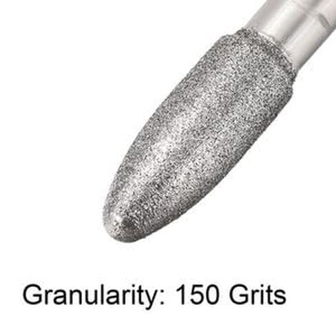 #US Burrs Grinding Drill Bits 1/4-Inch Shank 8mm Tapered 150 Grit 5Pcs in Saudi Arabia