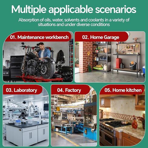 50PCS of Hazardous Chemical Absorbent Pads -15"x 19"- Suitable for acids, Alkalis and Corrosive substances, for use in Laboratories, Chemical Plants and All Hazardous Liquid Storage environments in Kuwait