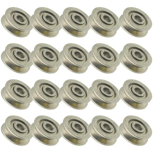 20 قطعة V623ZZ 3*12*4mm V الأخدود دليل بكرة تحمل 3x12x4 مللي متر الكربون الصلب السكك الحديدية الكرات عجلة in Saudi Arabia