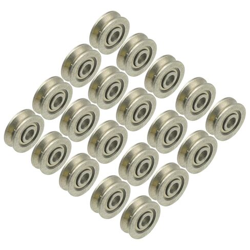 20 قطعة V623ZZ 3*12*4mm V الأخدود دليل بكرة تحمل 3x12x4 مللي متر الكربون الصلب السكك الحديدية الكرات عجلة in Saudi Arabia