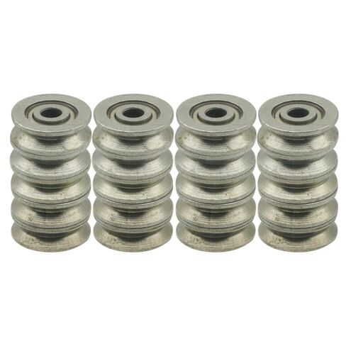 20 قطعة V623ZZ 3*12*4mm V الأخدود دليل بكرة تحمل 3x12x4 مللي متر الكربون الصلب السكك الحديدية الكرات عجلة in Saudi Arabia