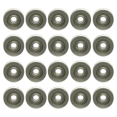 20 قطعة V623ZZ 3*12*4mm V الأخدود دليل بكرة تحمل 3x12x4 مللي متر الكربون الصلب السكك الحديدية الكرات عجلة in Saudi Arabia