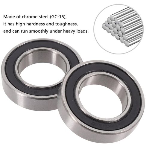 2 قطعة محامل كروية 12268-2RS، 12x26x8 مم، 12268 RS محمل مطاطي مزدوج مختوم، أداء مستقر ومشحم مسبقًا، محامل كروية ذات أخدود عميق in Kuwait