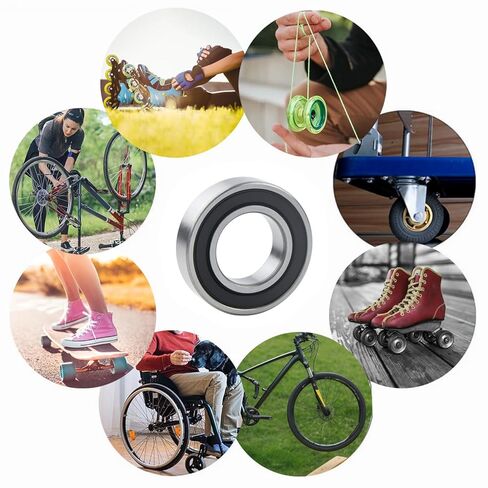 2 قطعة محامل كروية 12268-2RS، 12x26x8 مم، 12268 RS محمل مطاطي مزدوج مختوم، أداء مستقر ومشحم مسبقًا، محامل كروية ذات أخدود عميق in Kuwait