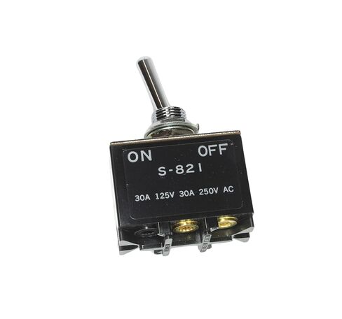NKK Toggle Bat Switch S-821, DPST, 30Amps (30A), 250VAC, ON-Off, Compatible with NKK in Saudi Arabia