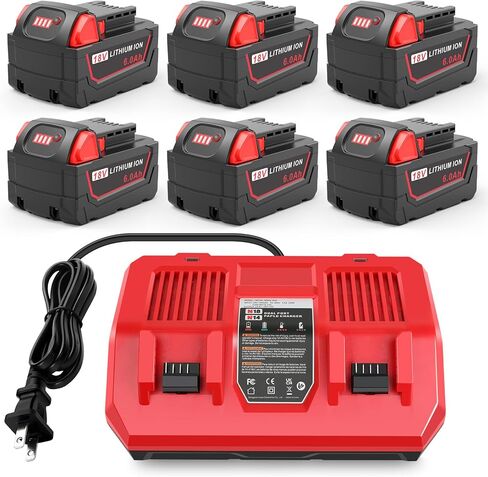 2 حزمة M-18 9000 مللي أمبير 18 فولت استبدال بطارية ليثيوم لميلووكي M-18 48-11-1840 48-11-1828 48-11-1820 48-11-1815 48-11-1850 48-11-1890 2646-22CT 9.0Ah عالية إخراج بطارية أداة الطاقة اللاسلكية in Kuwait