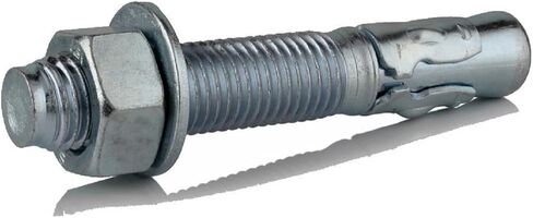 (5) 7/8 X 6" Heavy Duty Steel Wedge Anchors Zinc Plated. Washer and Nut Included. in Saudi Arabia
