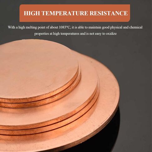 Brass disc， 4 Pcs Copper Round Plate, T2 Copper Round Disc 2×10 mm-2×30 mm Suitable for Metalworking Models Repairs DIY Crafts(2x20 mm) in Saudi Arabia
