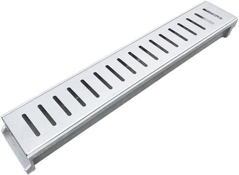 Channel Drain, Drainage Grates for Yard Driveway Walkway Floor, Trough Cover Plate Trench Low Profile Durable in Saudi Arabia