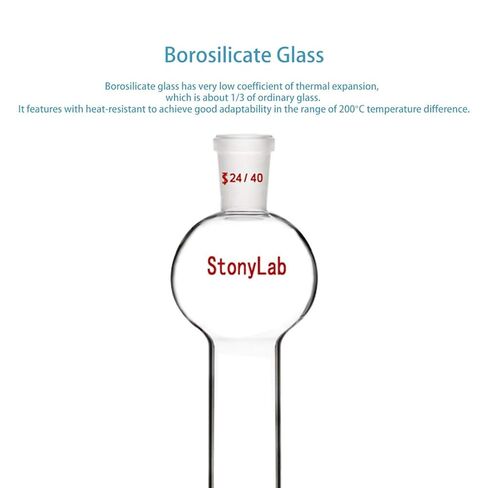 24/40 Joint Chromatography Column (50 ml) Bundle with Chromatography Adapter (24/40 Joint) - stonylab Bundle in Saudi Arabia