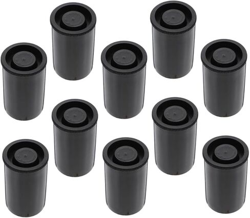 POPETPOP 10Pcs Empty Film Canisters with Lids Plastic Storage Box for Photography Accessories Protective Cases for Film Rolls Organizer for Camera Supplies in Saudi Arabia