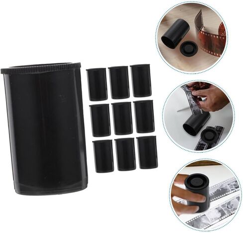 DECHOUS 10Pcs Film Canisters with Caps Durable Storage Containers for Camera Film Accessories and More Compact and Lightweight Design for Easy Carrying in Saudi Arabia