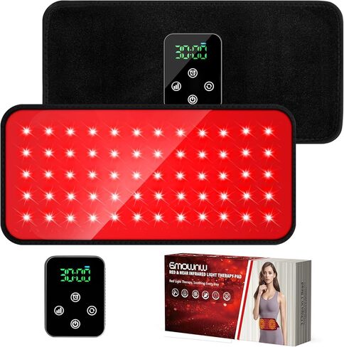 Cordless Red Light Therapy Belt, 3000mAh Battery Rechargeable Magnetic LED Screen Controller, Portable & Cordless, 12.4" * 5.7" Cordless Infrared Red Light Therapy for Body Back Knee Leg in Saudi Arabia