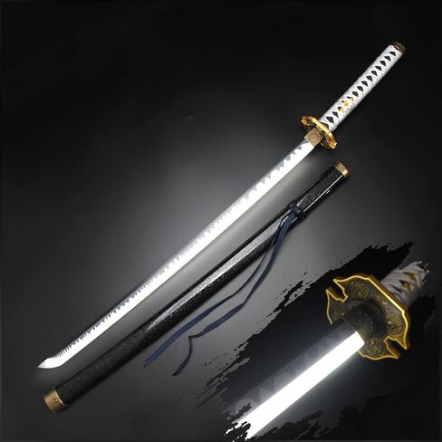 سيف ياماتو فيرجيل V5 من البلاستيك LED مضيء مقاس 41 بوصة، سيف تنكري ديفيل ماي كراي مع حامل حزام، شفرة مملة in Kuwait