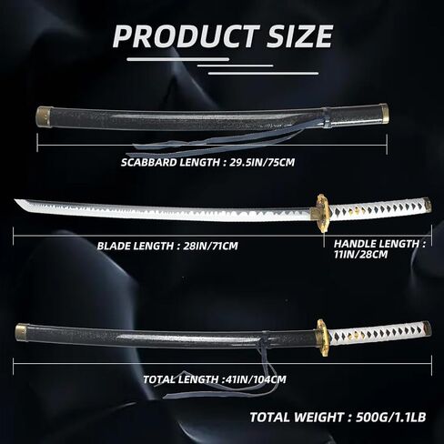 سيف ياماتو فيرجيل V5 من البلاستيك LED مضيء مقاس 41 بوصة، سيف تنكري ديفيل ماي كراي مع حامل حزام، شفرة مملة in Kuwait