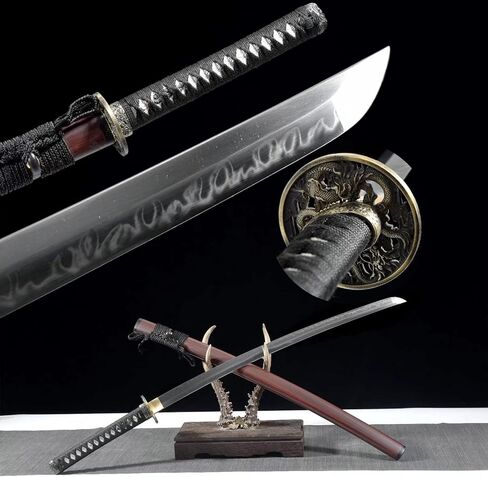Dragon Abyss Katana Sword T10 Steel Clay Tempered Nice Hamon Very Sharp Top Handmade Japanese Samurai Sword Full Tang in Saudi Arabia