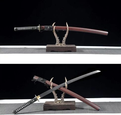 Dragon Abyss Katana Sword T10 Steel Clay Tempered Nice Hamon Very Sharp Top Handmade Japanese Samurai Sword Full Tang in Saudi Arabia