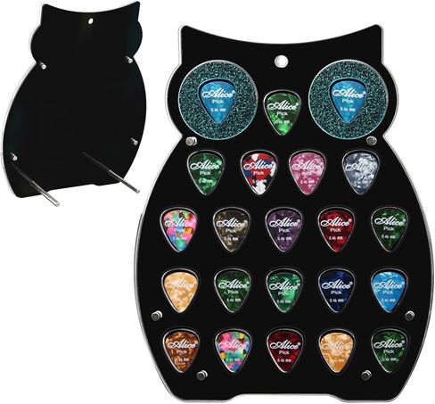 Guitar Pick Holder Wall Mount - Acrylic Guitar Pick Display Case for 23 Picks, Mini Amp Style, Guitar-Shaped, Perfect for Collectors & Musicians in Kuwait