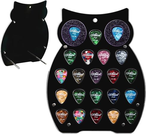 Guitar Pick Holder Wall Mount - Acrylic Guitar Pick Display Case for 23 Picks, Mini Amp Style, Guitar-Shaped, Perfect for Collectors & Musicians in Kuwait