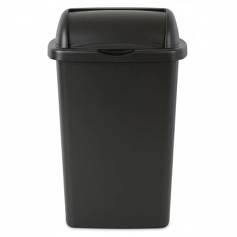 13-Gallon Covered Trash can, Black Large-Capacity roll-top Design, Suitable for use in Kitchens, Offices, Homes, and Dormitories in Saudi Arabia