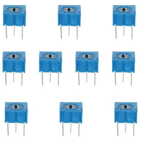 5K Ohm Carbon Film Trimmer Potentiometer 3362P-502 Single Turn Precision Adjustable Resistor Potentiometer Trimmer Top Adjustable Level Variable Resistor in Saudi Arabia