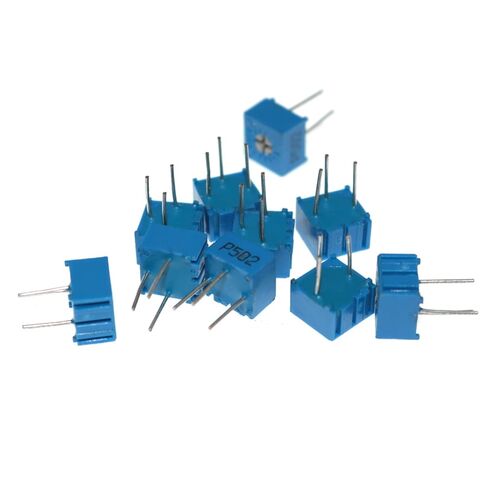 5K Ohm Carbon Film Trimmer Potentiometer 3362P-502 Single Turn Precision Adjustable Resistor Potentiometer Trimmer Top Adjustable Level Variable Resistor in Saudi Arabia