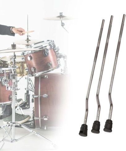 3 قطعة الطابق توم الساقين طبل الساق استبدال طبلة المناسب المهنية الطابق توم قدم طبل ملحق قوي الساق المعدنية لطبل in Kuwait