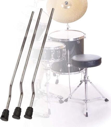 3 قطعة الطابق توم الساقين طبل الساق استبدال طبلة المناسب المهنية الطابق توم قدم طبل ملحق قوي الساق المعدنية لطبل in Kuwait