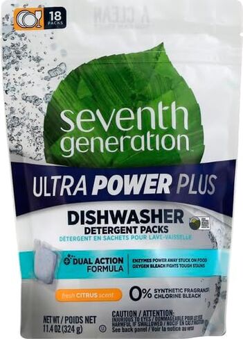 Seventh Generation Dish AUTO PAC PWR 18PC, Multi, Ultra Power Plus, 18 Count in Saudi Arabia