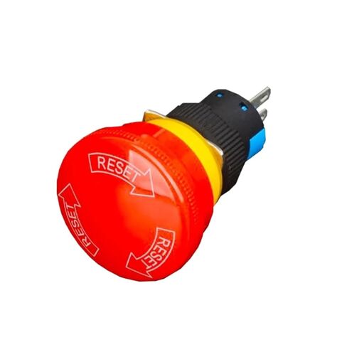 1 قطعة مفتاح بـزر دفع ، 16 مللي متر ثقوب التركيب الإغلاق زر التوقف في حالات الطوارئ YJ-LA16-11ZS-A(LA16-11ZS) in Kuwait