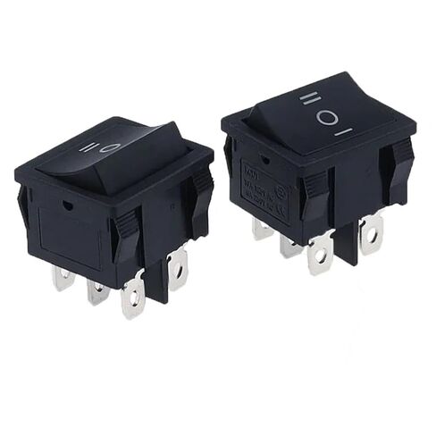 1 قطعة الروك التبديل ، KCD5 21*24 مللي متر 6 دبوس 3 موقف 6A/12A 250VAC ON-Off-ON SPDT in Kuwait