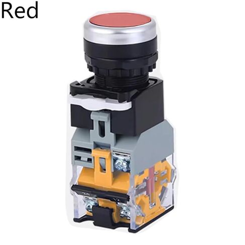 1 قطعة مفتاح زر الضغط، 22 مم LA38-11D/11DS مع ضوء تشغيل/إيقاف مؤقت/إغلاق 220 فولت 24 فولت مؤشرات LED (رمادي، قفل، 220 فولت) in Kuwait